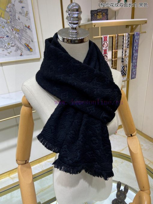 Classic Reproduction ◆ Lvjia L Woven Pattern Double sided Long Scarf Super Favorite, Very Stkg0a6gn0 - Image 7