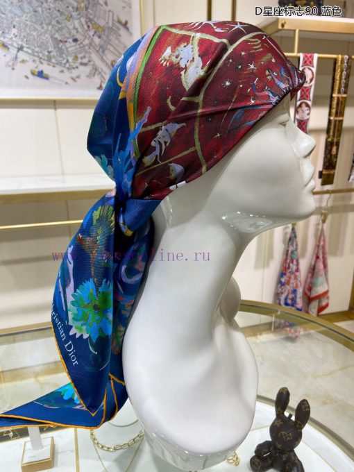 The new DO Home D Constellation Logo 90 Silk Square Scarf is recommended for VIP customers. rdo4i2im - Image 5