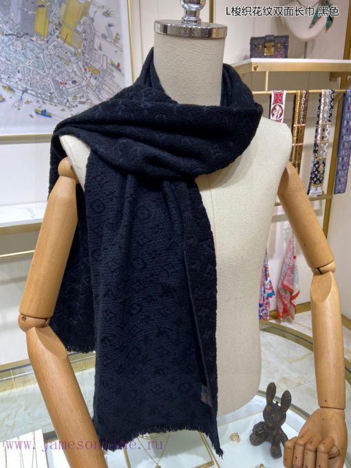 Classic Reproduction ◆ Lvjia L Woven Pattern Double sided Long Scarf Super Favorite, Very Stkg0a6gn0 - Image 9