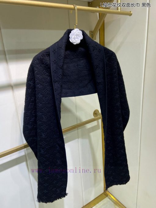 Classic Reproduction ◆ Lvjia L Woven Pattern Double sided Long Scarf Super Favorite, Very Stkg0a6gn0 - Image 10