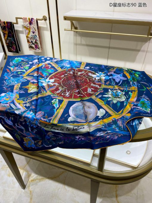 The new DO Home D Constellation Logo 90 Silk Square Scarf is recommended for VIP customers. rdo4i2im - Image 9