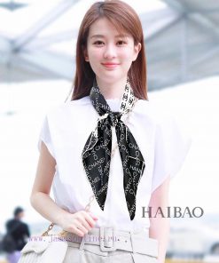 Chanel LOGO Splicing 90 adopts exquisite printing technology to present the pattern printing0zbstinh