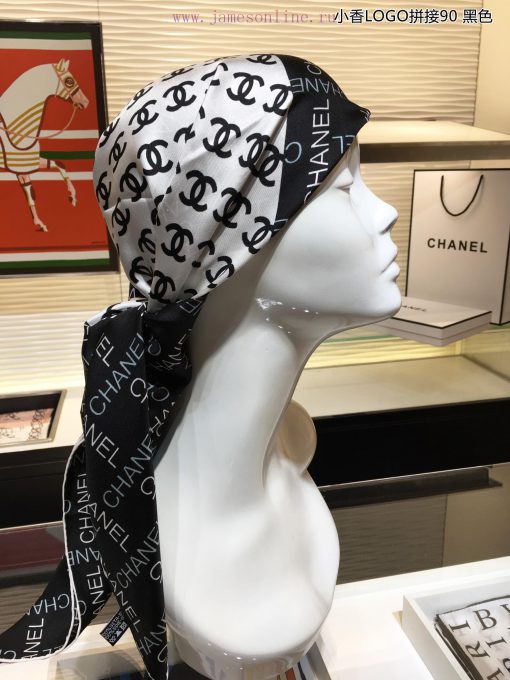 Chanel LOGO Splicing 90 adopts exquisite printing technology to present the pattern printing0zbstinh - Image 7