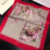 G Home100% mulberry silk silk crepe satin versatile small square scarf, with an elegant and h3q4ma6g