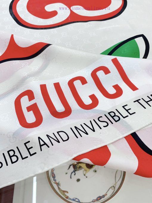 110cm dark pattern jacquard oversized GUCCI unparalleled color scheme, kept for yourself andon74fbfv - Image 7