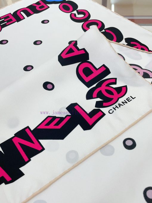New Wave Dot Letter LOGO90 Silk Small Square Scarf for VIP Recommendation: Be sure to start q298t3lu - Image 6