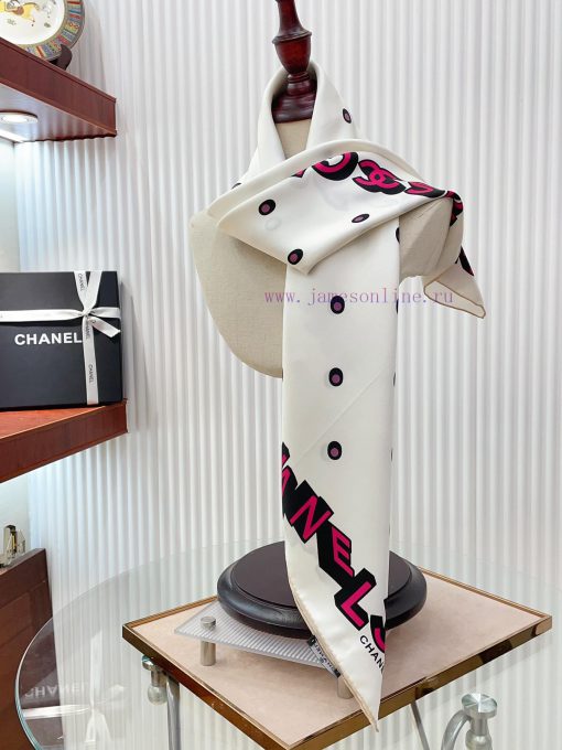 New Wave Dot Letter LOGO90 Silk Small Square Scarf for VIP Recommendation: Be sure to start q298t3lu - Image 9