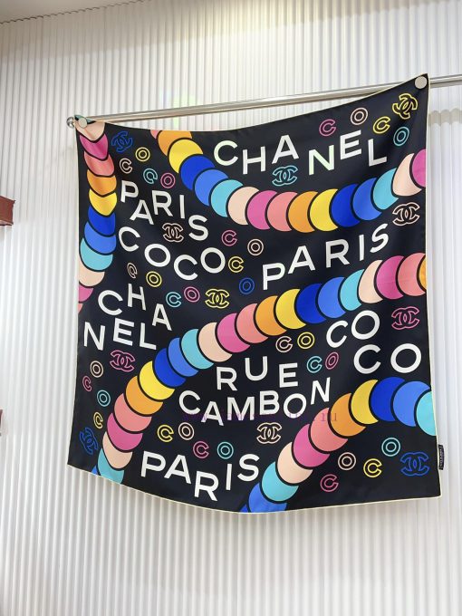 The new fantasy letter element 90 silk small square scarf is recommended for VIP promotion. 72eb1xty - Image 5