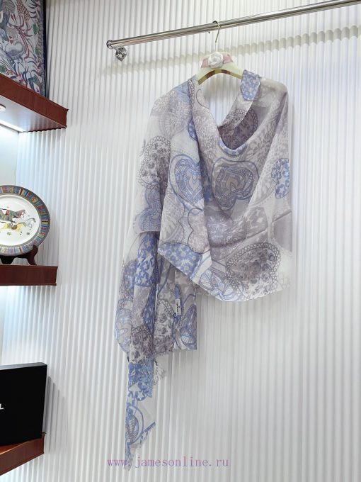 Elegant and noble CHANEL baby like soft touch embroidered color logo long scarf for customeritr8hxdr - Image 5