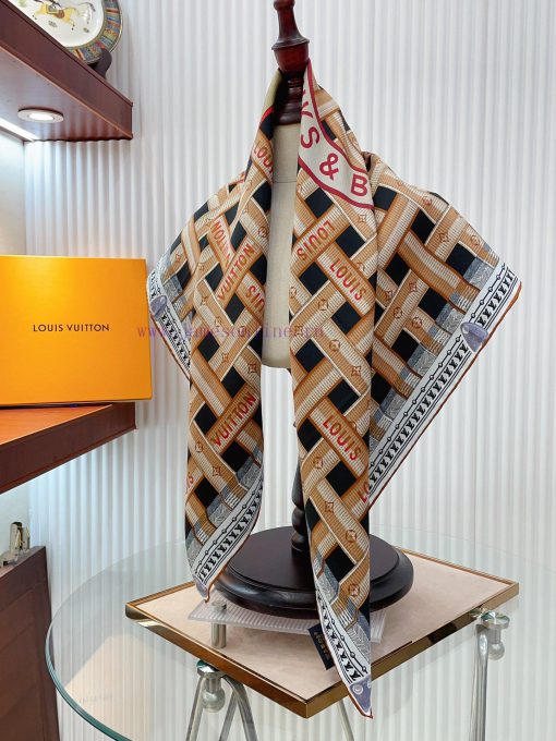 Newly released LV 90cm square scarf with 16mm diagonal silk material, pure handmade rolled e6dbfotkq - Image 10