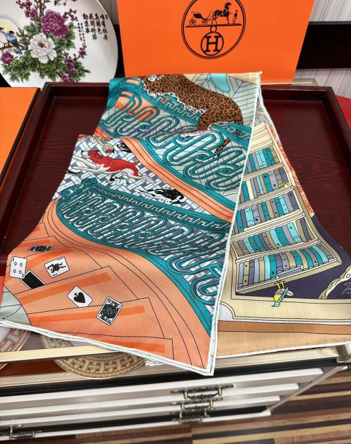 New HERMES [Lips] Square Scarf [Proud] Simple and stylish, with a great sense of quality [Tela20fnwq - Image 4