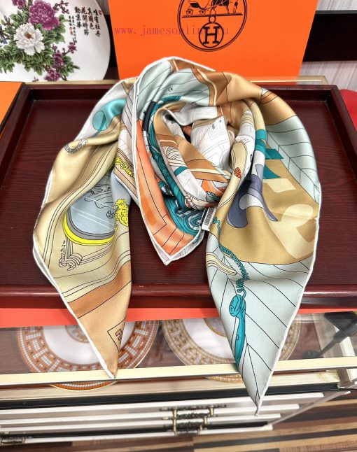 New HERMES [Lips] Square Scarf [Proud] Simple and stylish, with a great sense of quality [Tela20fnwq - Image 5