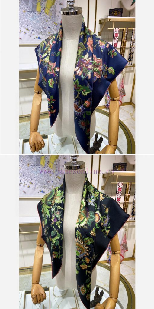 High end customized Dior double-sided two-color silk square scarf is recommended for VIP cus7udxocio - Image 8