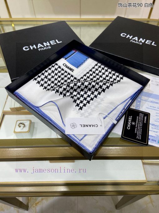 The newly decorated camellia 90 silk square scarf is recommended by VIPs and must be bought qx3c9j4y - Image 4