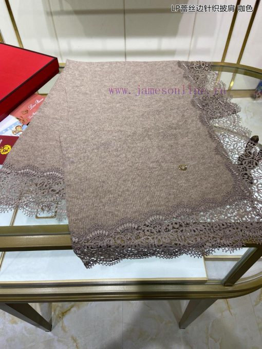 New Loro Piana Cattle LP Lace Edge Knitted Shawl Multi functional Shawl, can be wrapped as y49z5hb4e - Image 3