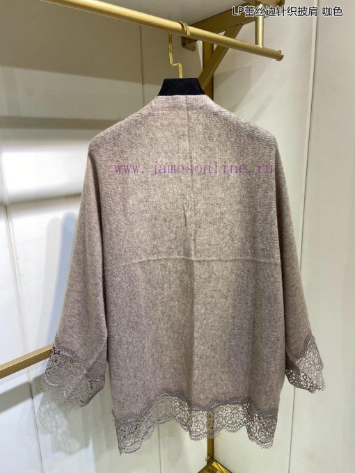 New Loro Piana Cattle LP Lace Edge Knitted Shawl Multi functional Shawl, can be wrapped as y49z5hb4e - Image 7