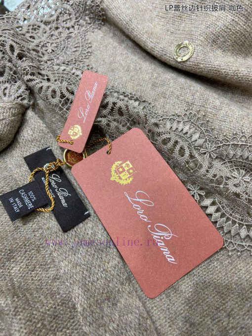 New Loro Piana Cattle LP Lace Edge Knitted Shawl Multi functional Shawl, can be wrapped as y49z5hb4e - Image 8