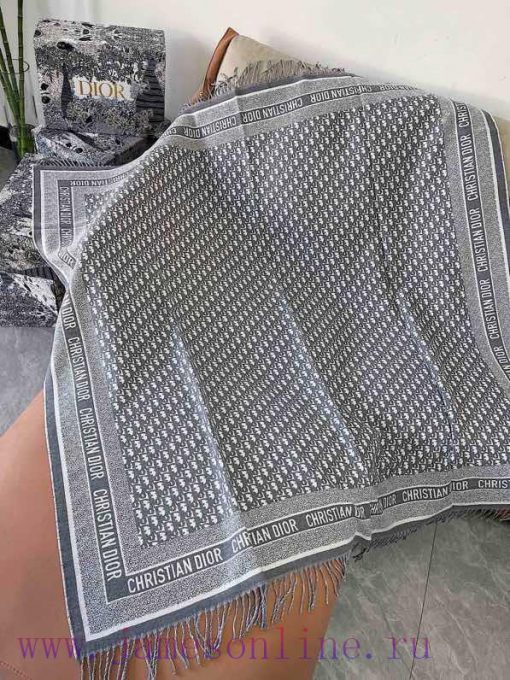 DI Ao CD Jacquard Logo Printed Large Square Scarf, Shawl, Blanket, Three Uses, Material 57% yd9oqc2c - Image 5