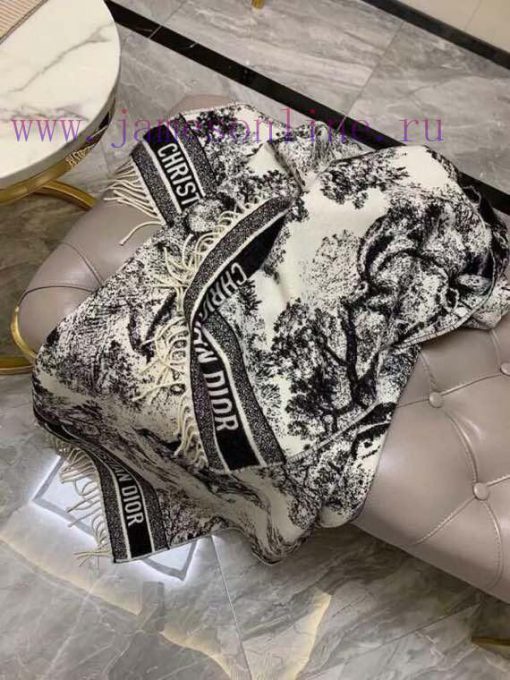DIOR animal printed large square scarf shawl blanket scarf shawl blanket three in one, super1r8bio4y - Image 3
