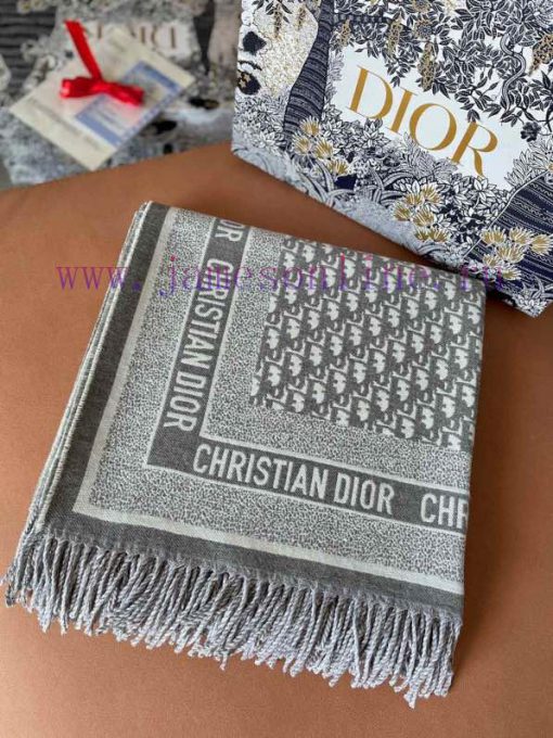 DI Ao CD Jacquard Logo Printed Large Square Scarf, Shawl, Blanket, Three Uses, Material 57% yd9oqc2c - Image 7