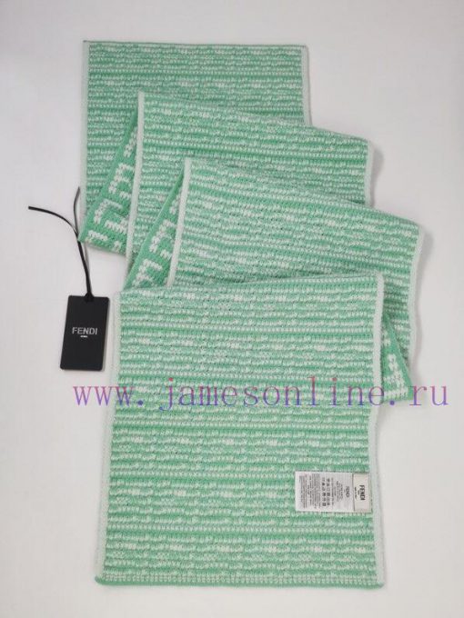 Fendi contrasting letter combinationWool and cashmere 30/7030*180cmSoft cashmere scarf full rflxymob - Image 8