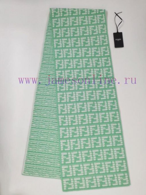 Fendi contrasting letter combinationWool and cashmere 30/7030*180cmSoft cashmere scarf full rflxymob - Image 9