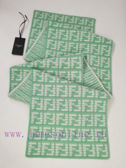 Fendi contrasting letter combinationWool and cashmere 30/7030*180cmSoft cashmere scarf full rflxymob - Image 10