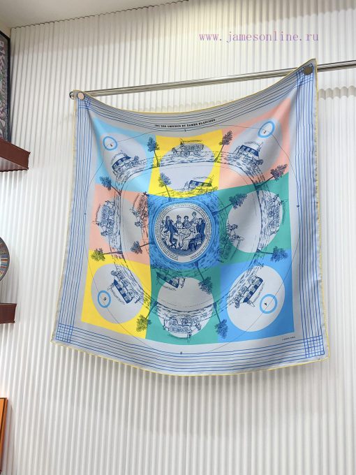 HERMES's new silk scarf looks great and is recommended for both buses and women. It featuresr541xsk1 - Image 5