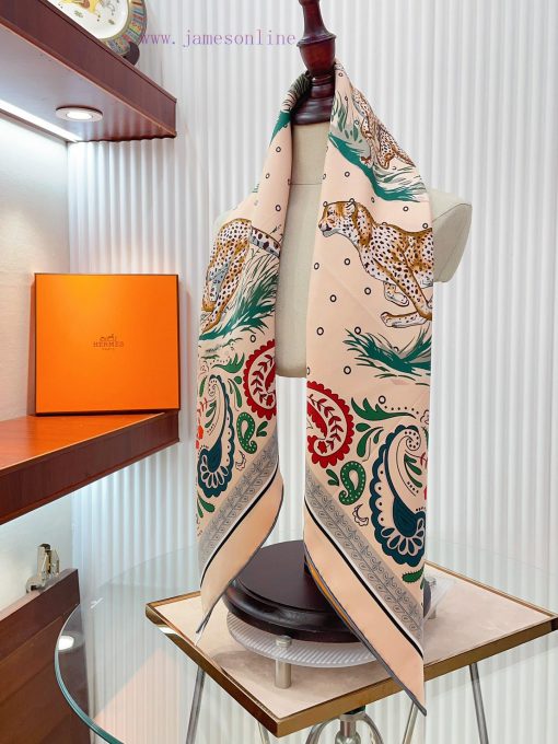 18mm double-sided different color silk scarf Hermes double-sided silk scarf has a new new co6di3lifv - Image 9