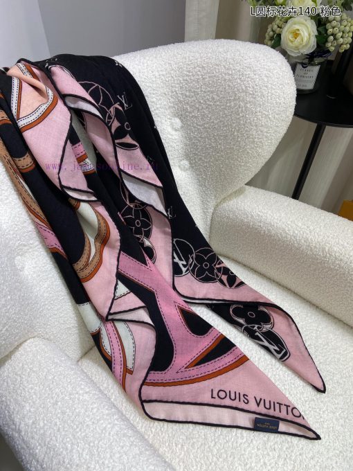 High end customization truly praises the L round label floral 140 cashmere square scarf from5uxvqiez - Image 9