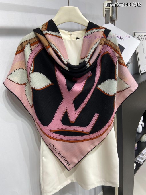 High end customization truly praises the L round label floral 140 cashmere square scarf from5uxvqiez - Image 12