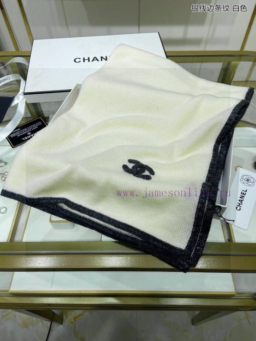 The new fragrant silver striped cashmere knitted long scarf is so beautiful [tears]. It is ab72ktjk5 - Image 3