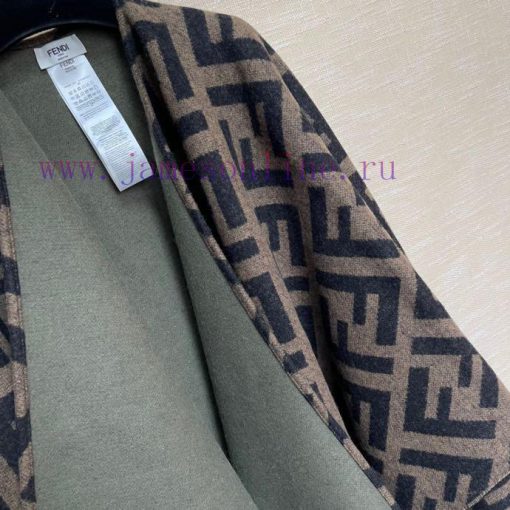 Premium Original Order ‼ Fendi's latest classic FF letter element double-sided floral cape, v02kbth6 - Image 6