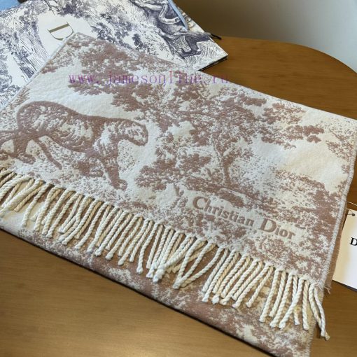Dior (animal pink) high-quality CD animal printed long scarf, scarf and shawl dual-use, a su8zg1pyiv - Image 3