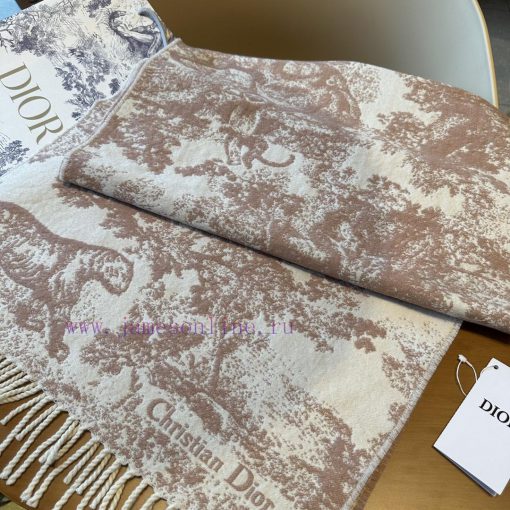 Dior (animal pink) high-quality CD animal printed long scarf, scarf and shawl dual-use, a su8zg1pyiv - Image 6