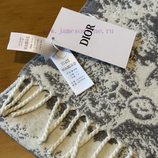 Dior (animal gray) high-quality CD animal printed long scarf, scarf and shawl dual-use, a su9d4lhy8y - Image 4