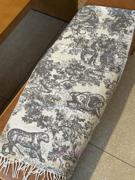 Dior (animal gray) high-quality CD animal printed long scarf, scarf and shawl dual-use, a su9d4lhy8y - Image 9