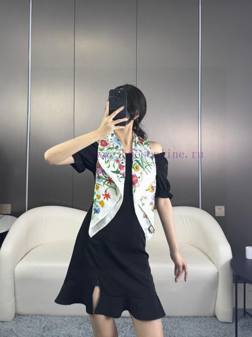 Sincere praise for the G family GG gorgeous flower jacquard 90 silk square scarf, which showzbtabv0o - Image 3