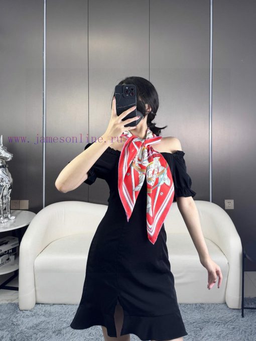 Sincerely praise the new L three-dimensional relief pattern 90 silk printed square scarf fro3u1kgaky - Image 3
