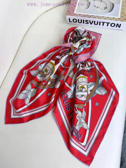 Sincerely praise the new L three-dimensional relief pattern 90 silk printed square scarf fro3u1kgaky - Image 7