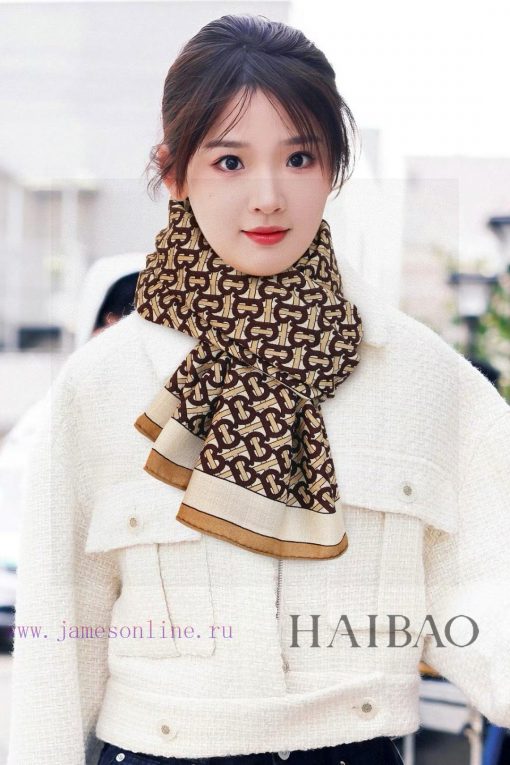The new Burberry B letter long scarf with double-sided same color printing is recommended fogtfejtti - Image 2