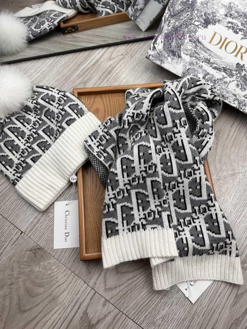 D Home Wool Set Hat - With Fox Hair Ball Classic Set Hat Scarf Material 70% Wool 30% Rabbit smuan9h3 - Image 10
