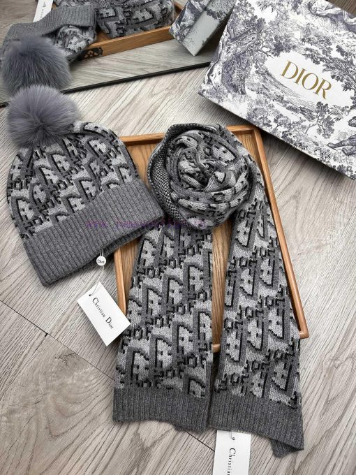 D Home Wool Set Hat - With Fox Hair Ball Classic Set Hat Scarf Material 70% Wool 30% Rabbit 54j30qjc - Image 8
