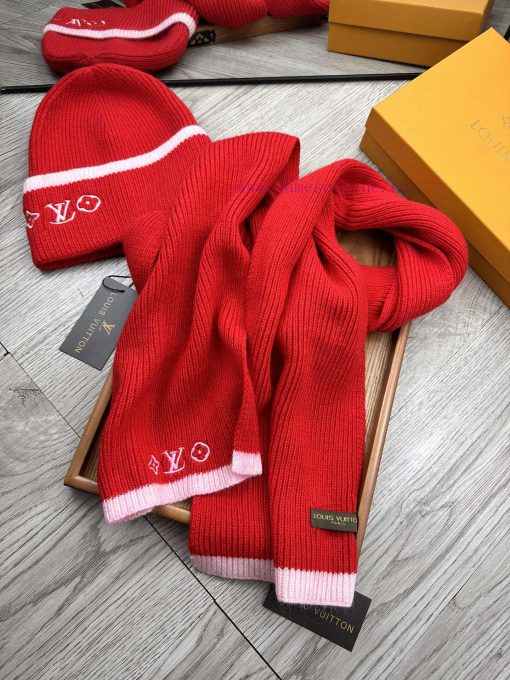L Family Two Piece Set - Wool Set Hat Classic Set Hat Scarf 70% Wool+30% Rabbit Hair Warm an6485a7q1 - Image 7
