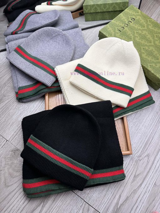 G Home Wool Set Hat Classic Set Hat Scarf Warm and Super Comfortable~Winter Sister's Age Red0rcmgjg2 - Image 2