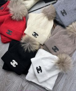 C Home Wool Set Hat - Paired with Luo Zi Mao Ball Classic Set Hat Scarf Material 70% Wool 30bs0gq5y3