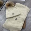 Mengkou Wool Set Hat - Paired with Luo Zi Mao Ball Classic Set Hat Scarf Material 70% Wool 3jnnp4ody