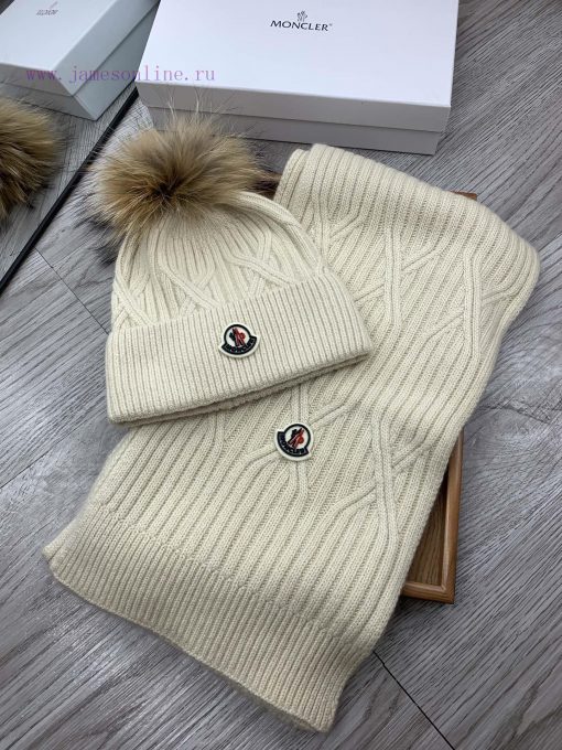 Mengkou Wool Set Hat - Paired with Luo Zi Mao Ball Classic Set Hat Scarf Material 70% Wool 3jnnp4ody - Image 2