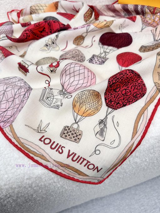 The Story of L Family Rose: Liu Yifei's Same Style LV Hot Air Balloon Square Towel is Reallyjhln45zj - Image 12