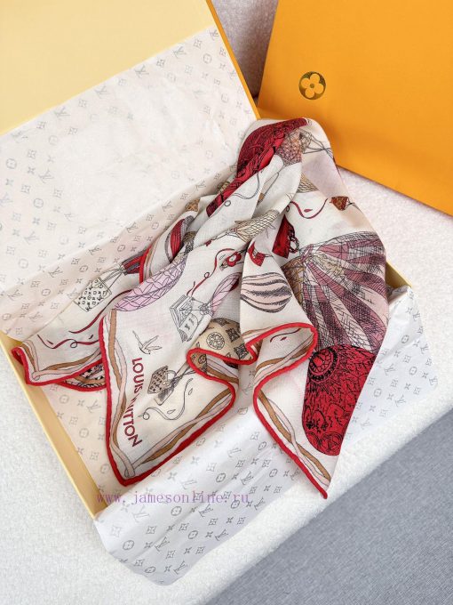 The Story of L Family Rose: Liu Yifei's Same Style LV Hot Air Balloon Square Towel is Reallyjhln45zj - Image 13